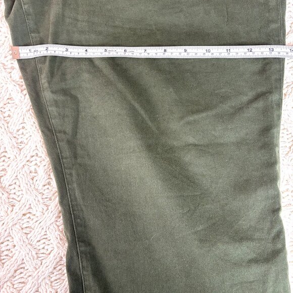 Good American Good Classic Ankle High-Rise Stretchy Pants Jeans Green Size 18 - Picture 5 of 9